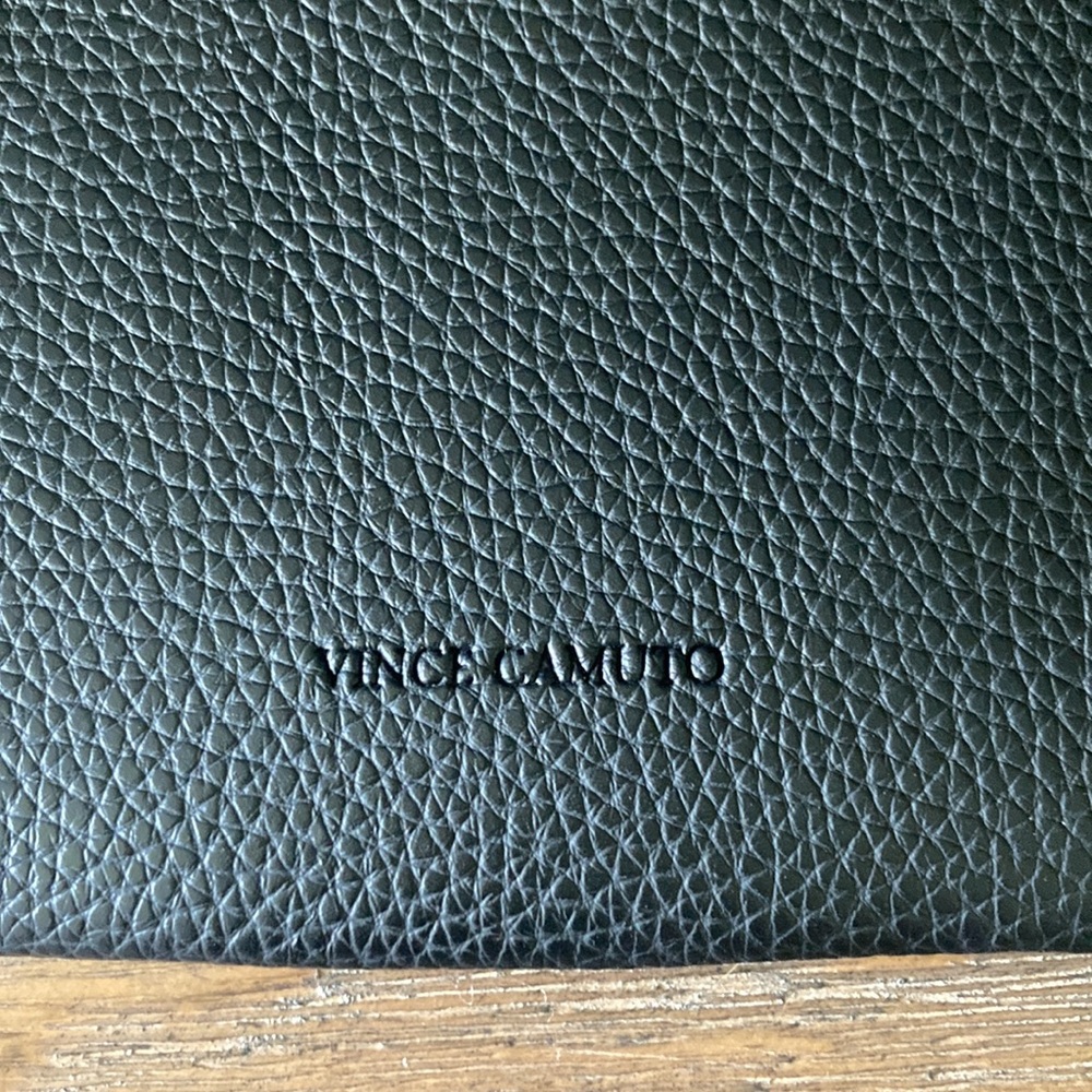 Vince Camuto Luck Tote (Pebbled Black & Grey) - Picture 4 of 10